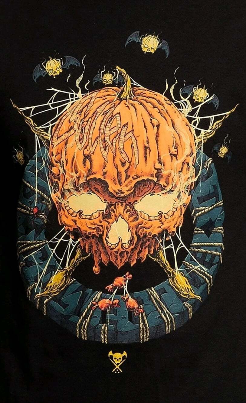 Sullen Art Collective Pumpkin Badge Tattoo Short Sleeve Men shirt Sz M A118 NWT